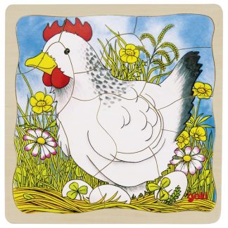 Puzzle à couche découverte de l'oeuf à la poule