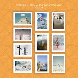 L'ECRIN et ses 10 Cartes d'Art "I BELIEVE I CAN FLY"