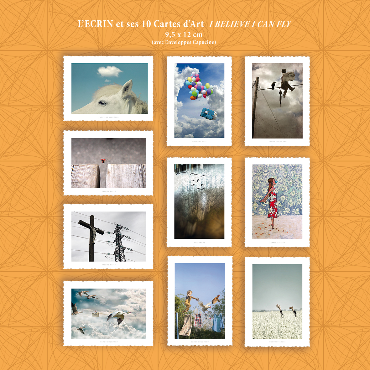 L’ECRIN et ses 10 Cartes d’Art « I BELIEVE I CAN FLY »