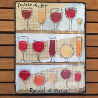 Peinture "Poésie du vin"