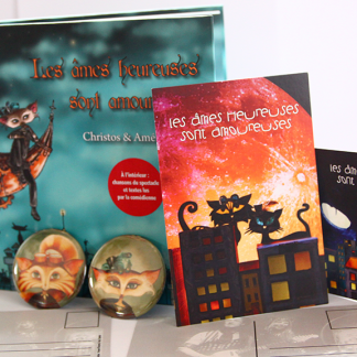 Les âmes heureuses sont amoureuses – Conte électro-pop - PACK DEUX MIROIRS ET LIVRE-CD