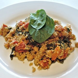 Couscous au cumin et légumes d’été rôtis au miel