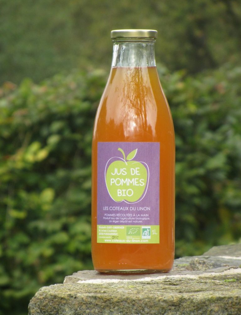 Jus de pomme AB 1 litre – Bien Vivre en Bretagne Romantique