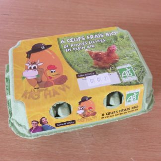 6 OEUFS BIO CALIBRE M