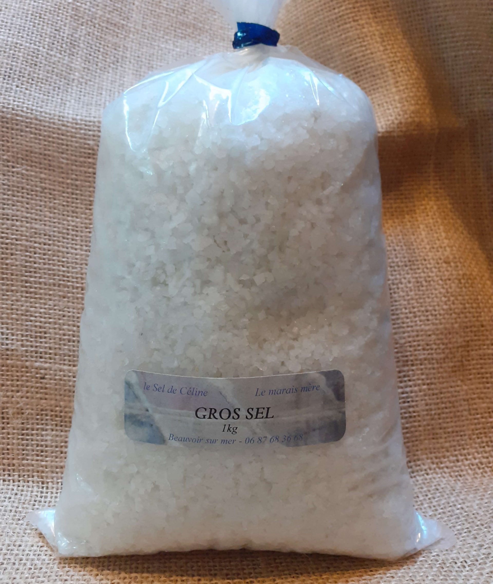 Gros sel – sac de 1kg – BVBR – Marché ambulant