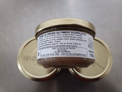 TERRINES BREBIS PIMENT D'ESPELETTE 130g