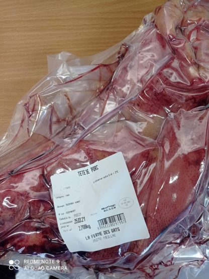 Demi-tête de porc