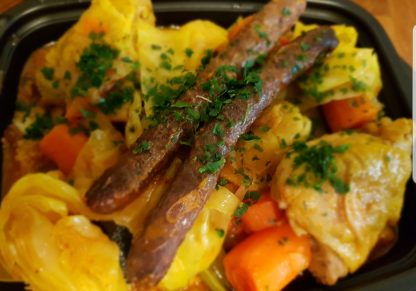 Couscous au poulet et merguez 1 personnes