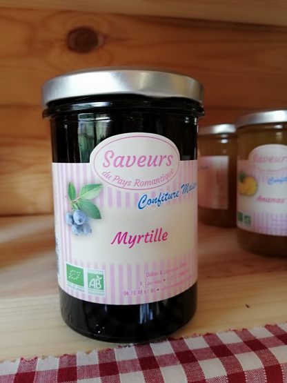 Confiture de myrtille 250g AB