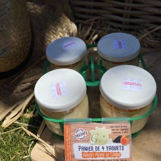Panier de 4 Yaourts coulis d'abricots