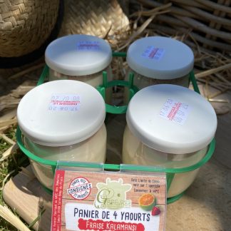 Panier de 4 Yaourts Fraise
