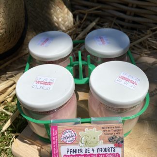 Panier de 4 Yaourts framboise