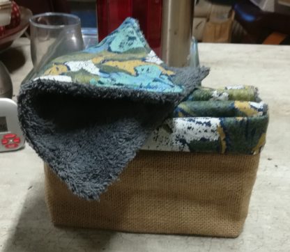 lot 4 essuies-tout lavable et corbeille de rangement – Image 2