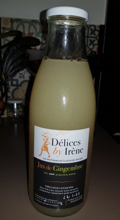 JUS DE GINGEMBRE de 1 litre sans sucre