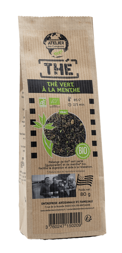 Thé vert à la menthe Bio
