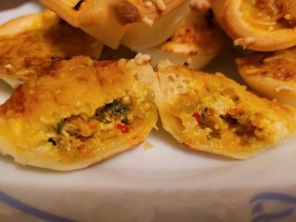 Mini quiches/tartelettes aux légumes