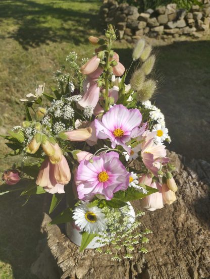 Bouquet de fleurs pastel
