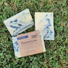 CORSAIRE, savon surgras, sel de mer, colza, patchouli, 100g, nature et progrès