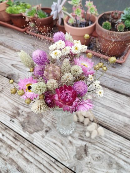 Bouquet de fleurs séchées "rose"