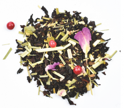 Thé noir ROUGE DESIR - Rose, litchi, cerise / 100 gr