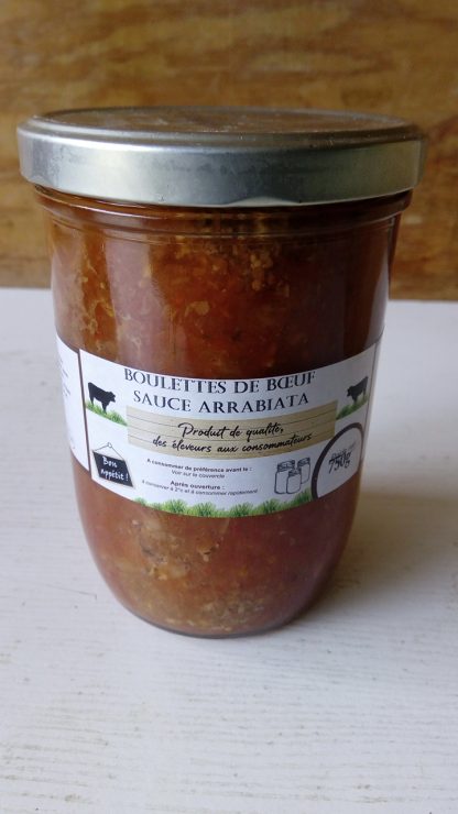 Boulettes de boeuf sauce arrabita