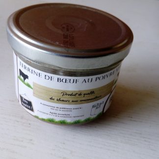 Terrine de boeuf au poivre vert