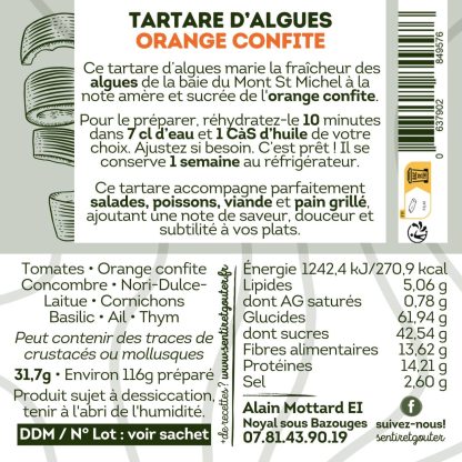 Tartare d'algues orange confite – Image 2